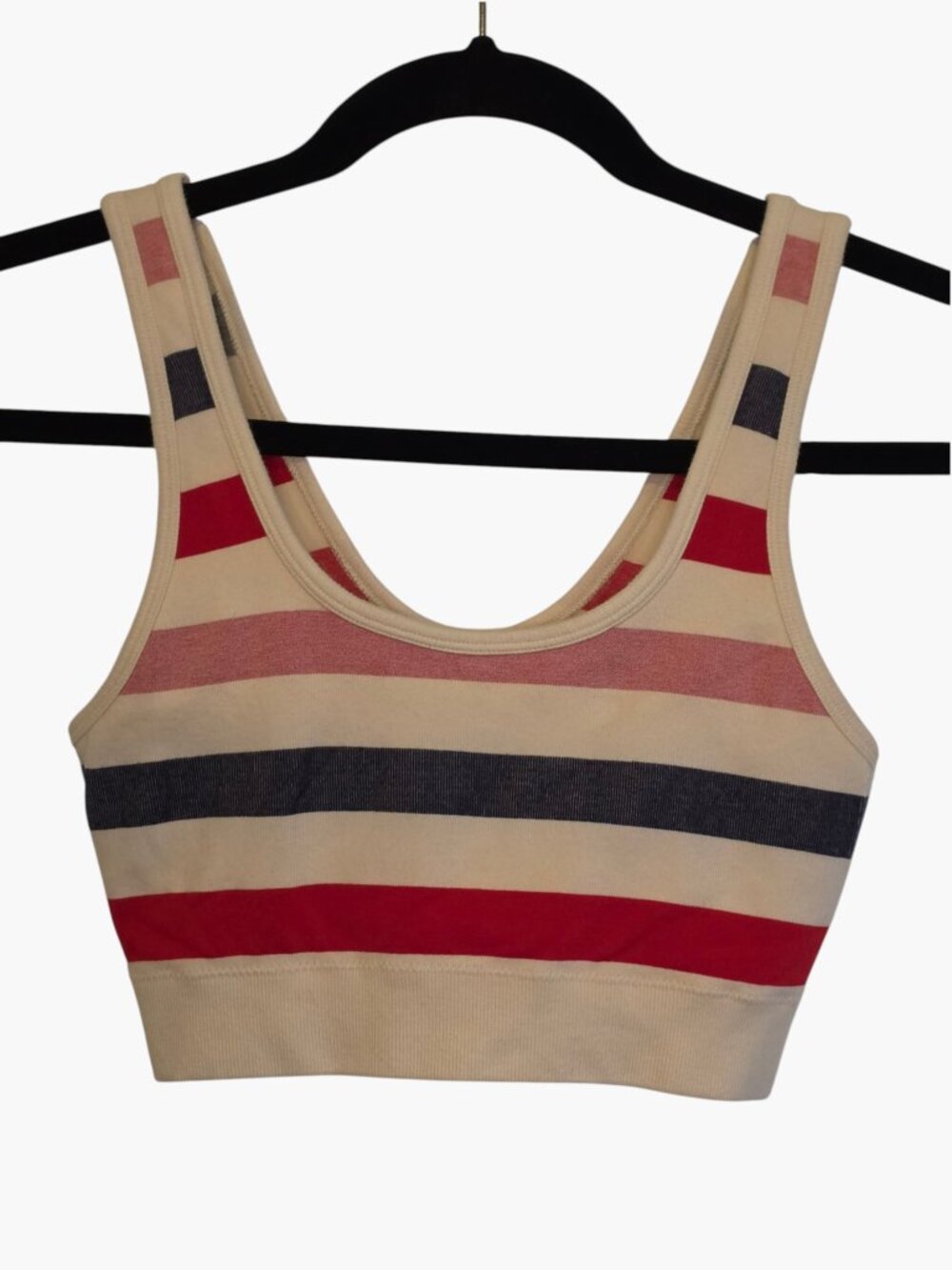 Aerie Superchill Cotton Seamless Scoop Bralette Striped Size Small - Picture 2 of 4